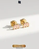 Miu Miu, Enameled Metal Earrings , , Pink, Like New