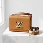Louis Vuitton, Twist, MM, Brown, Like New