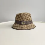 Gucci, GG Canvas Bucket Hat, M, Beige, Very Very  Good - Image 3