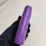 Chanel, Classic Card Holder, , Purple, Like New - Image 11