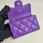 Chanel, Classic Card Holder, , Purple, Like New - Image 13