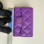 Chanel, Classic Card Holder, , Purple, Like New - Image 21