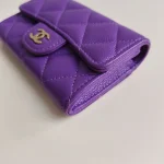 Chanel, Classic Card Holder, , Purple, Like New - Image 23
