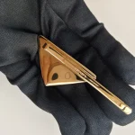 Prada, Symbole Hair Clip, , Brown, Like New - Image 7