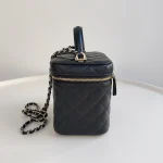Chanel, Vanity Case with Top Handle, , Black, New - Image 8