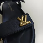 Louis Vuitton, Sunset Flat Comfort Sandal , 39, Black, Very Very  Good - Image 5