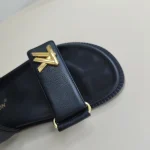 Louis Vuitton, Sunset Flat Comfort Sandal , 39, Black, Very Very  Good - Image 12