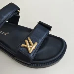 Louis Vuitton, Sunset Flat Comfort Sandal , 39, Black, Very Very  Good - Image 18