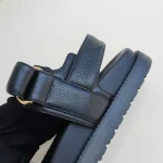 Louis Vuitton, Sunset Flat Comfort Sandal , 39, Black, Very Very  Good - Image 21