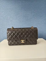 Chanel, Classic Double Flap Bag, 10", Black, New - Image 4
