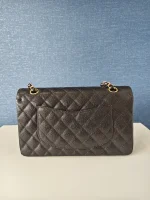 Chanel, Classic Double Flap Bag, 10", Black, New - Image 7