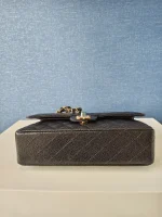 Chanel, Classic Double Flap Bag, 10", Black, New - Image 10