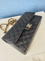 Chanel, Classic Double Flap Bag, 10", Black, New - Image 11