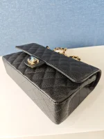 Chanel, Classic Double Flap Bag, 10", Black, New - Image 14