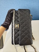 Chanel, Classic Double Flap Bag, 10", Black, New - Image 15