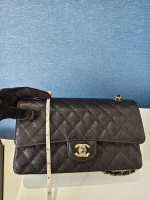 Chanel, Classic Double Flap Bag, 10", Black, New - Image 16
