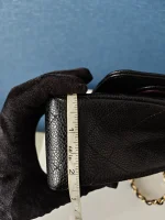 Chanel, Classic Double Flap Bag, 10", Black, New - Image 19
