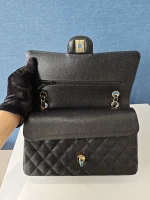 Chanel, Classic Double Flap Bag, 10", Black, New - Image 23