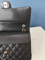 Chanel, Classic Double Flap Bag, 10", Black, New - Image 24