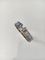 Hermes, Hermes Clic H "Bijoux Trompe I'Oiel, PM, Silver, Very Very  Good - Image 3
