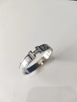 Hermes, Hermes Clic H "Bijoux Trompe I'Oiel, PM, Silver, Very Very  Good - Image 5