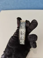 Hermes, Hermes Clic H "Bijoux Trompe I'Oiel, PM, Silver, Very Very  Good - Image 9