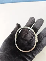 Hermes, Hermes Clic H "Bijoux Trompe I'Oiel, PM, Silver, Very Very  Good - Image 11