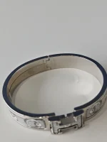 Hermes, Hermes Clic H "Bijoux Trompe I'Oiel, PM, Silver, Very Very  Good - Image 16