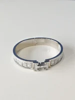 Hermes, Hermes Clic H "Bijoux Trompe I'Oiel, PM, Silver, Very Very  Good - Image 19