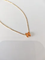 Hermes, Mini Pop H Pendant, Mini, Orange, Like New - Image 6