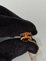 Hermes, Mini Pop H Pendant, Mini, Orange, Like New - Image 10
