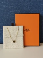 Hermes, Hermes Mini Pop H Pendant Necklace, Mini, Black, Like New - Image 3