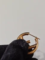 Fendi, Fendi F Hop Earrings, , Gold, Kept Unused - Image 9