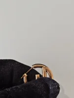 Fendi, Fendi F Hop Earrings, , Gold, Kept Unused - Image 12