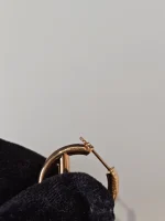 Fendi, Fendi F Hop Earrings, , Gold, Kept Unused - Image 13