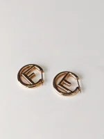 Fendi, Fendi F Hop Earrings, , Gold, Kept Unused - Image 19