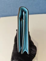 Hermes, Hermes Bearn Leather Wallet, , Blue, New - Image 17