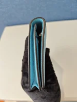 Hermes, Hermes Bearn Leather Wallet, , Blue, New - Image 18