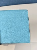 Hermes, Hermes Bearn Leather Wallet, , Blue, New - Image 21