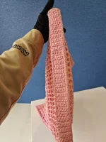 Prada, Woven Tote Bag, Regular, Pink, Very Very  Good - Image 12