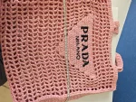 Prada, Woven Tote Bag, Regular, Pink, Very Very  Good - Image 25