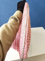 Prada, Woven Tote Bag, Regular, Pink, Very Very  Good - Image 28