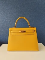 Hermes, Kelly, 28, Yellow, Like New - Image 6