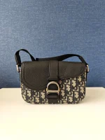 Dior, Dior Mini Saddle Heritage Messenger Bag with flap, Mini, Blue, New - Image 3