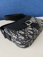 Dior, Dior Mini Saddle Heritage Messenger Bag with flap, Mini, Blue, New - Image 9