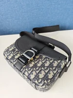 Dior, Dior Mini Saddle Heritage Messenger Bag with flap, Mini, Blue, New - Image 10
