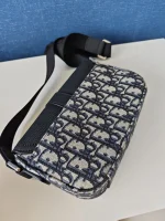 Dior, Dior Mini Saddle Heritage Messenger Bag with flap, Mini, Blue, New - Image 12