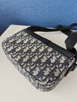Dior, Dior Mini Saddle Heritage Messenger Bag with flap, Mini, Blue, New - Image 14