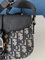 Dior, Dior Mini Saddle Heritage Messenger Bag with flap, Mini, Blue, New - Image 16