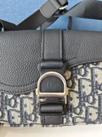 Dior, Dior Mini Saddle Heritage Messenger Bag with flap, Mini, Blue, New - Image 17